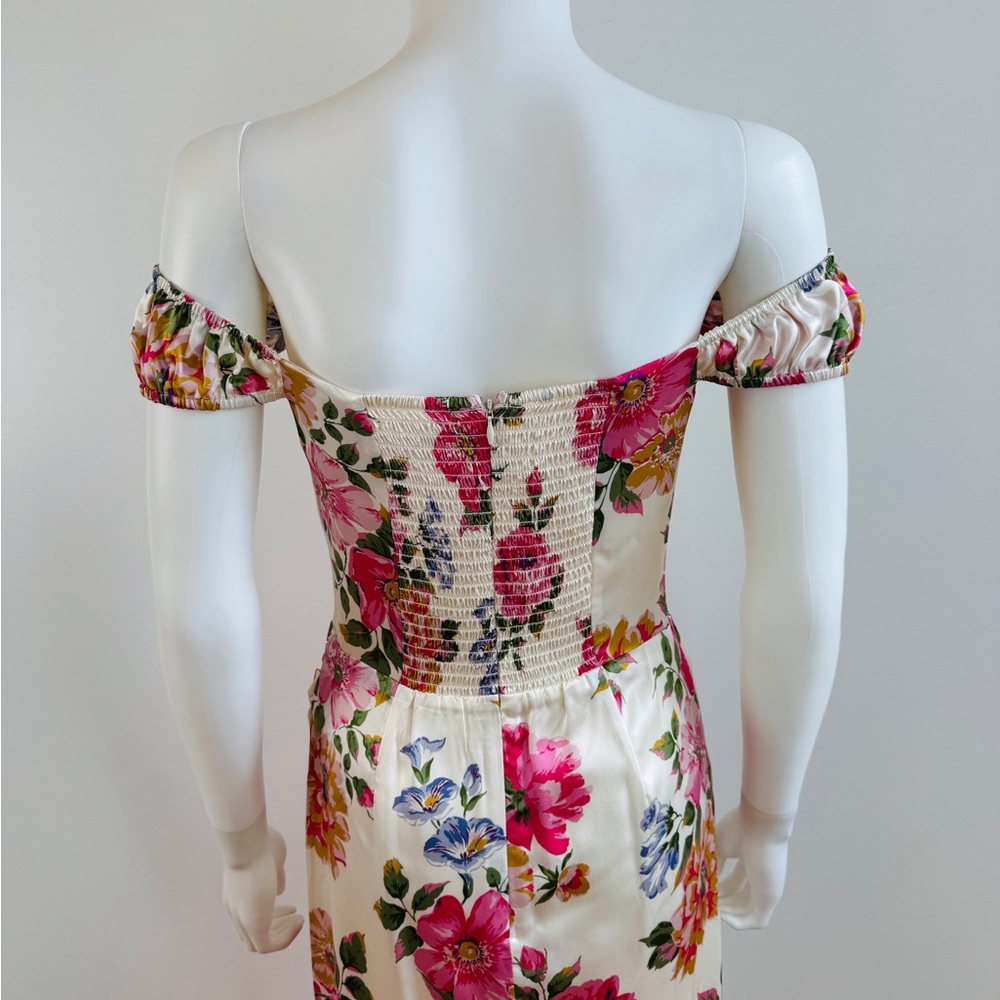 Reformation Pink Floral Midi Dress - Picture 8 of 9